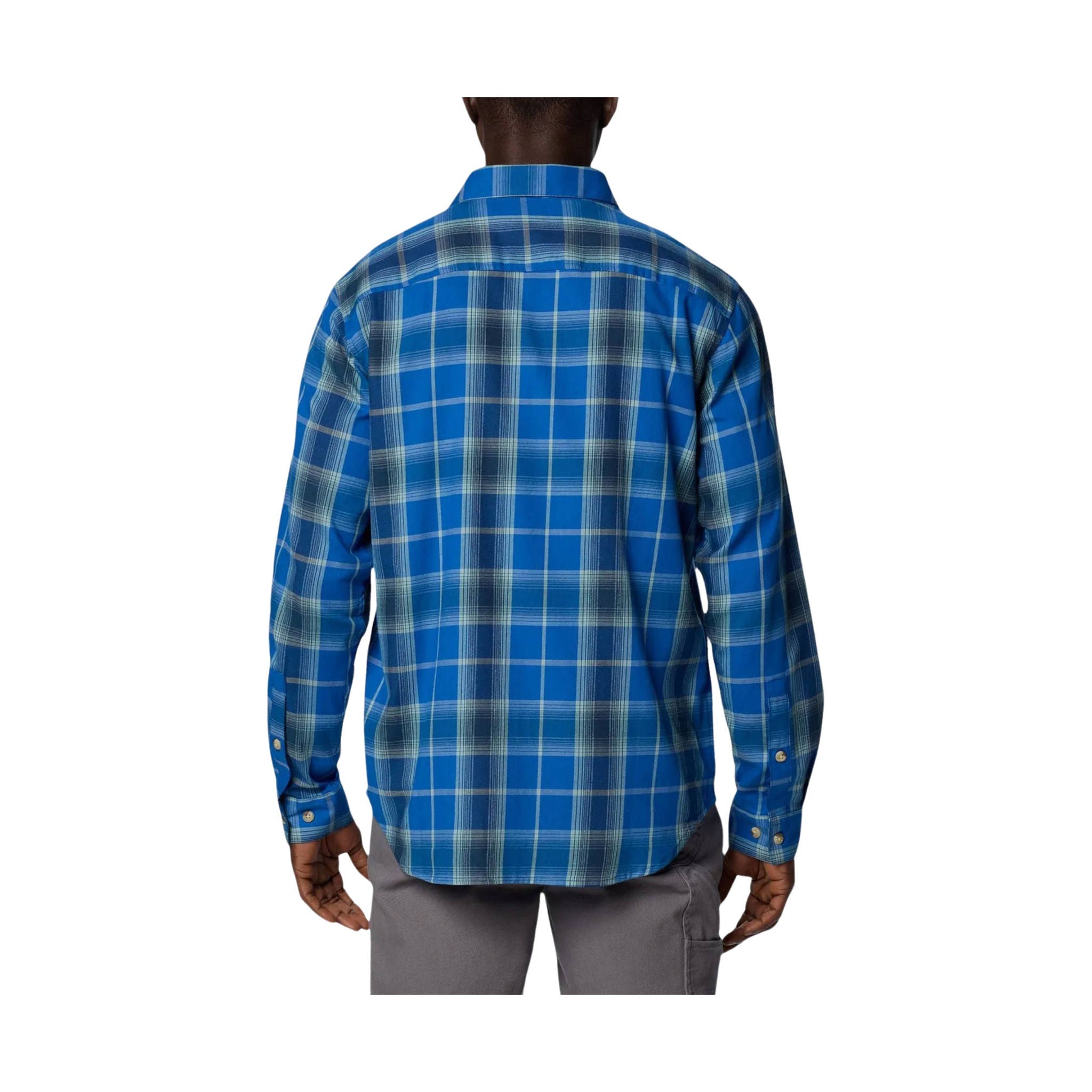 Columbia Men's Vapor Ridge III Long Sleeve Shirt - Mountain Blue Tartan by Lenny's Shoe & Apparel