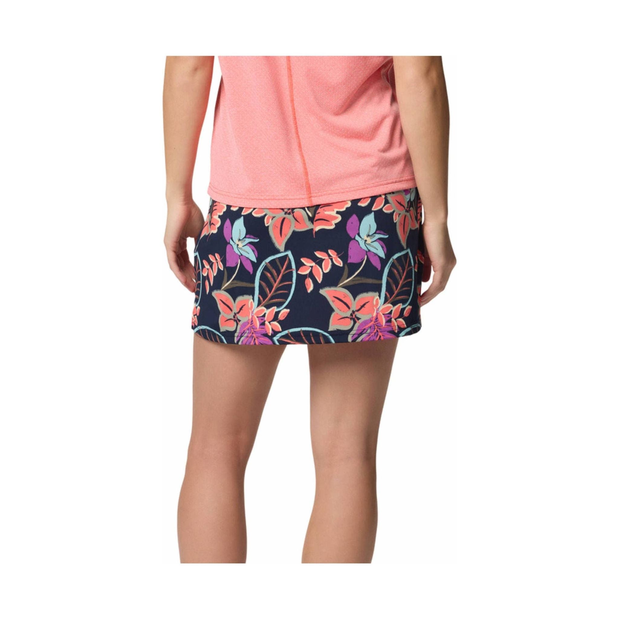Columbia Women's Chill River Printed Skort - Hot Coral by Lenny's Shoe & Apparel
