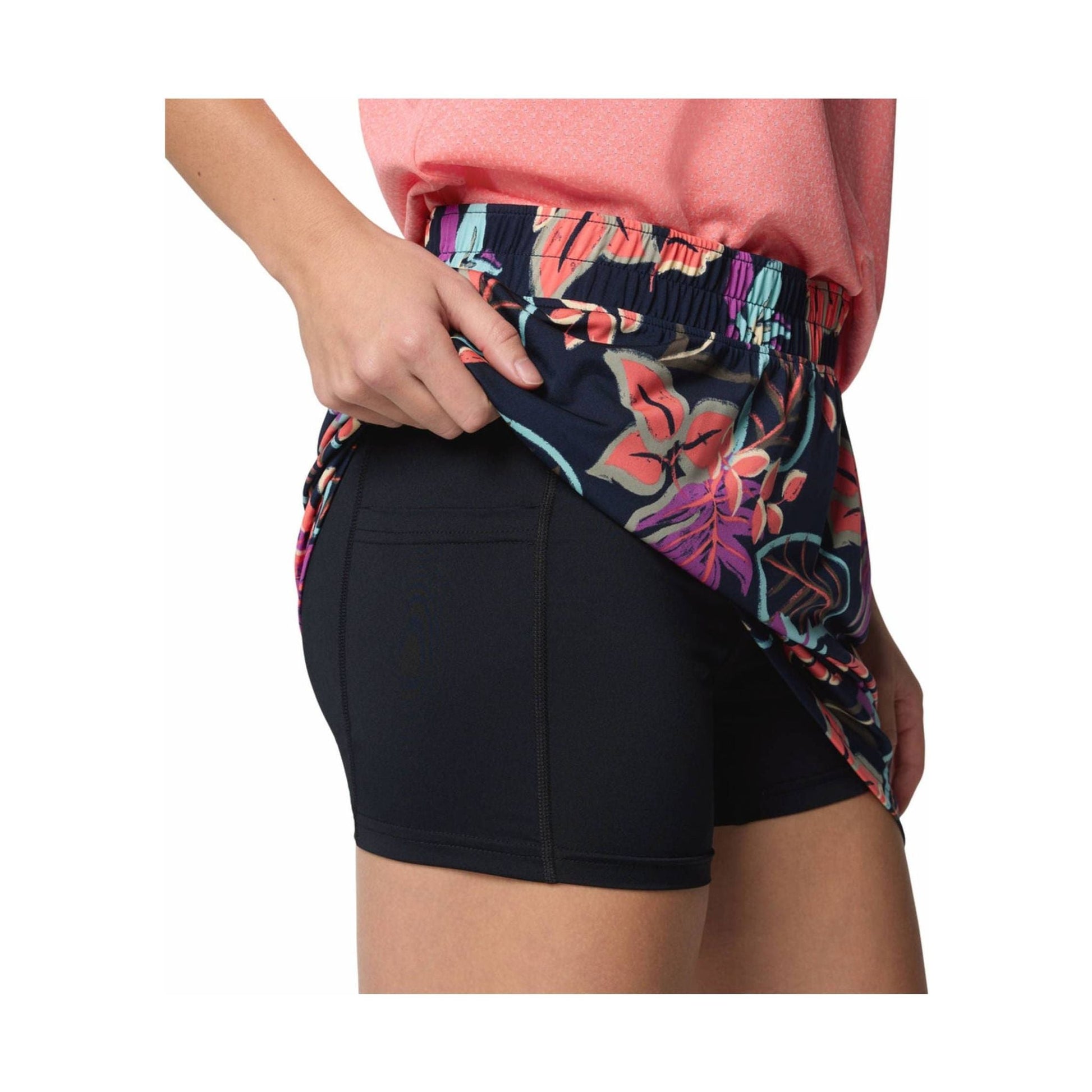 Columbia Women's Chill River Printed Skort - Hot Coral by Lenny's Shoe & Apparel