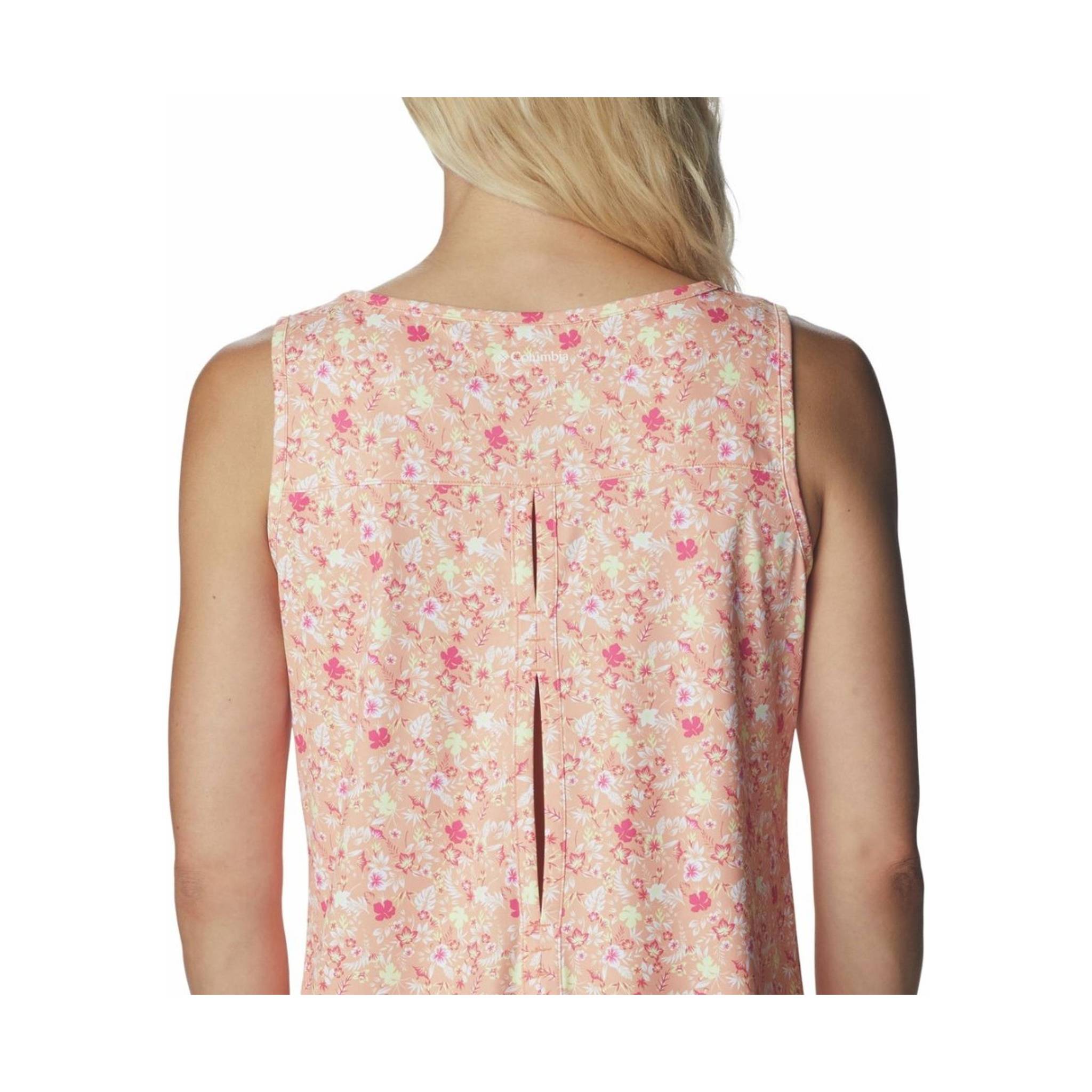 Columbia Women's Chill River Tank - Peach/Mini Hibiscus by Lenny's Shoe & Apparel