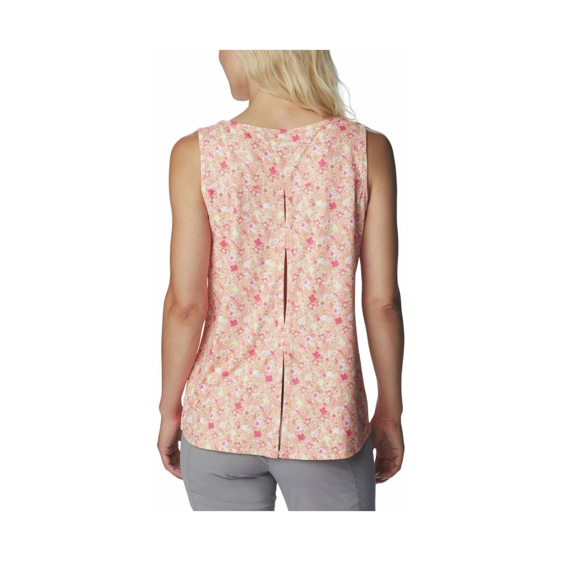 Columbia Women's Chill River Tank - Peach/Mini Hibiscus by Lenny's Shoe & Apparel