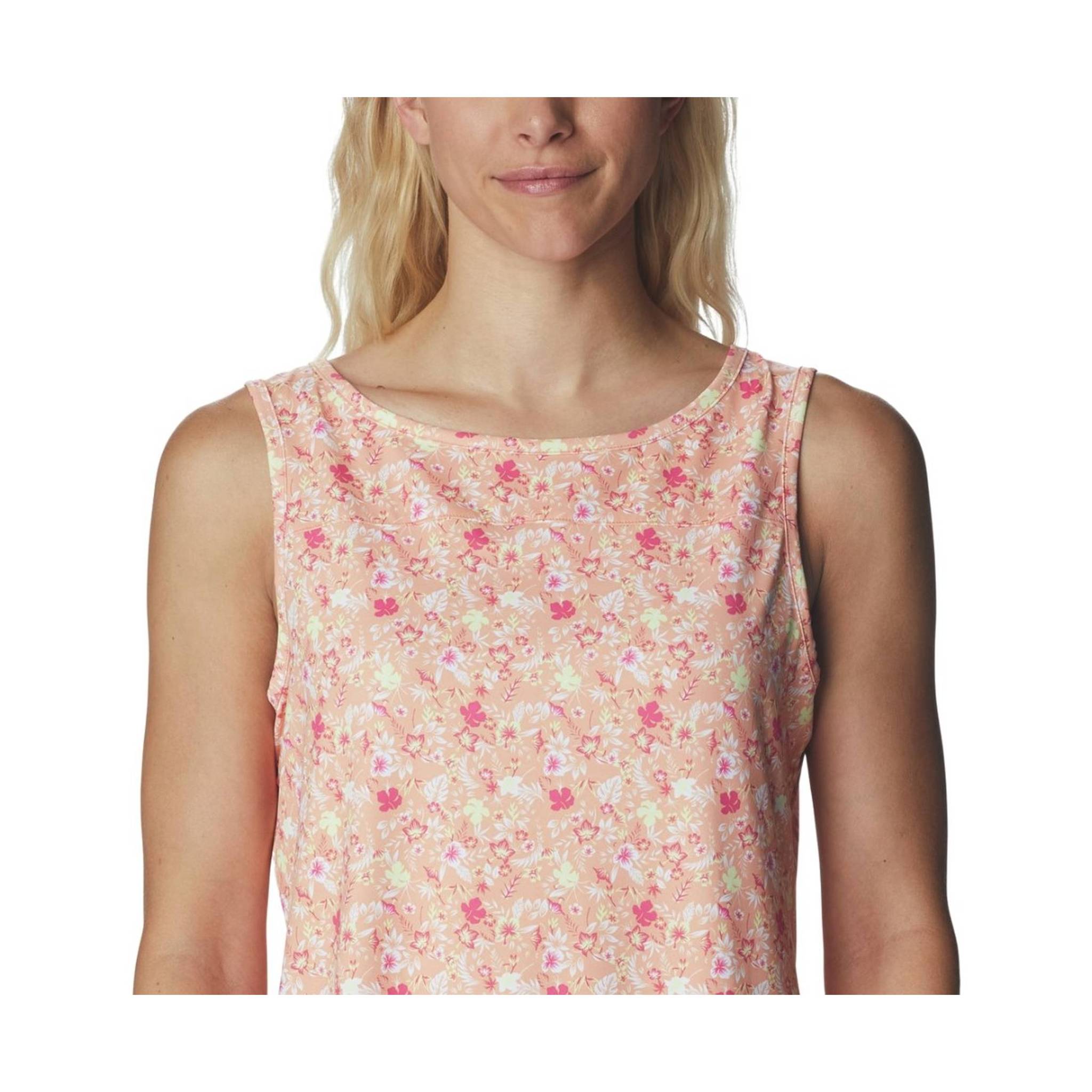 Columbia Women's Chill River Tank - Peach/Mini Hibiscus by Lenny's Shoe & Apparel