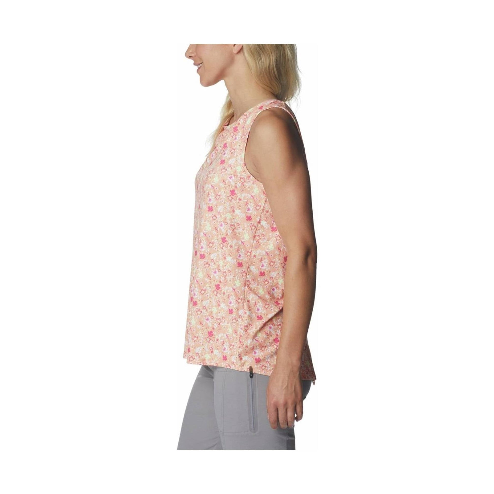 Columbia Women's Chill River Tank - Peach/Mini Hibiscus by Lenny's Shoe & Apparel