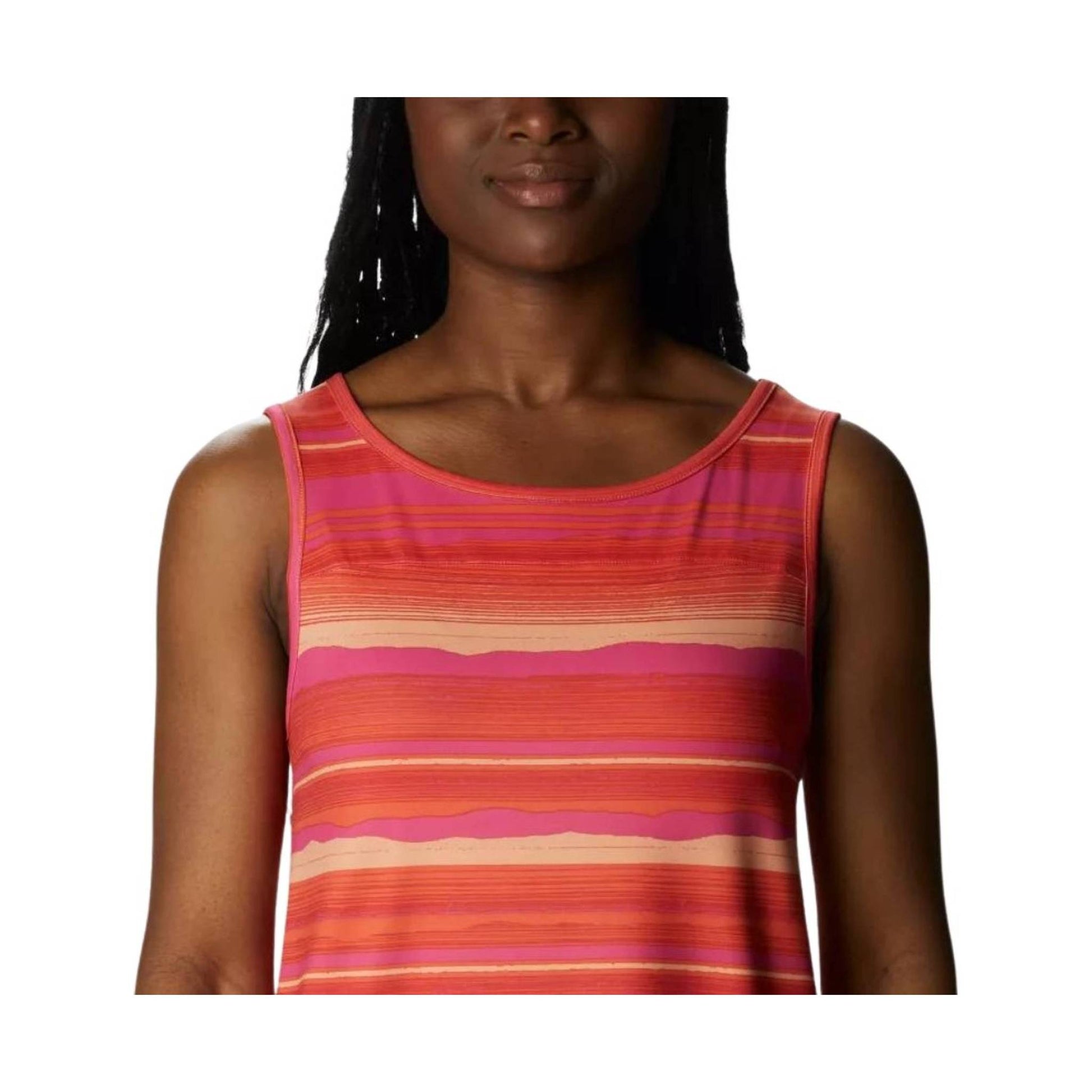Columbia Women's Chill River Tank - Sunset Orange/Horizons Stripe by Lenny's Shoe & Apparel