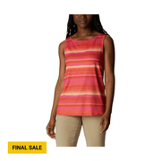 Columbia Women's Chill River Tank - Sunset Orange/Horizons Stripe by Lenny's Shoe & Apparel