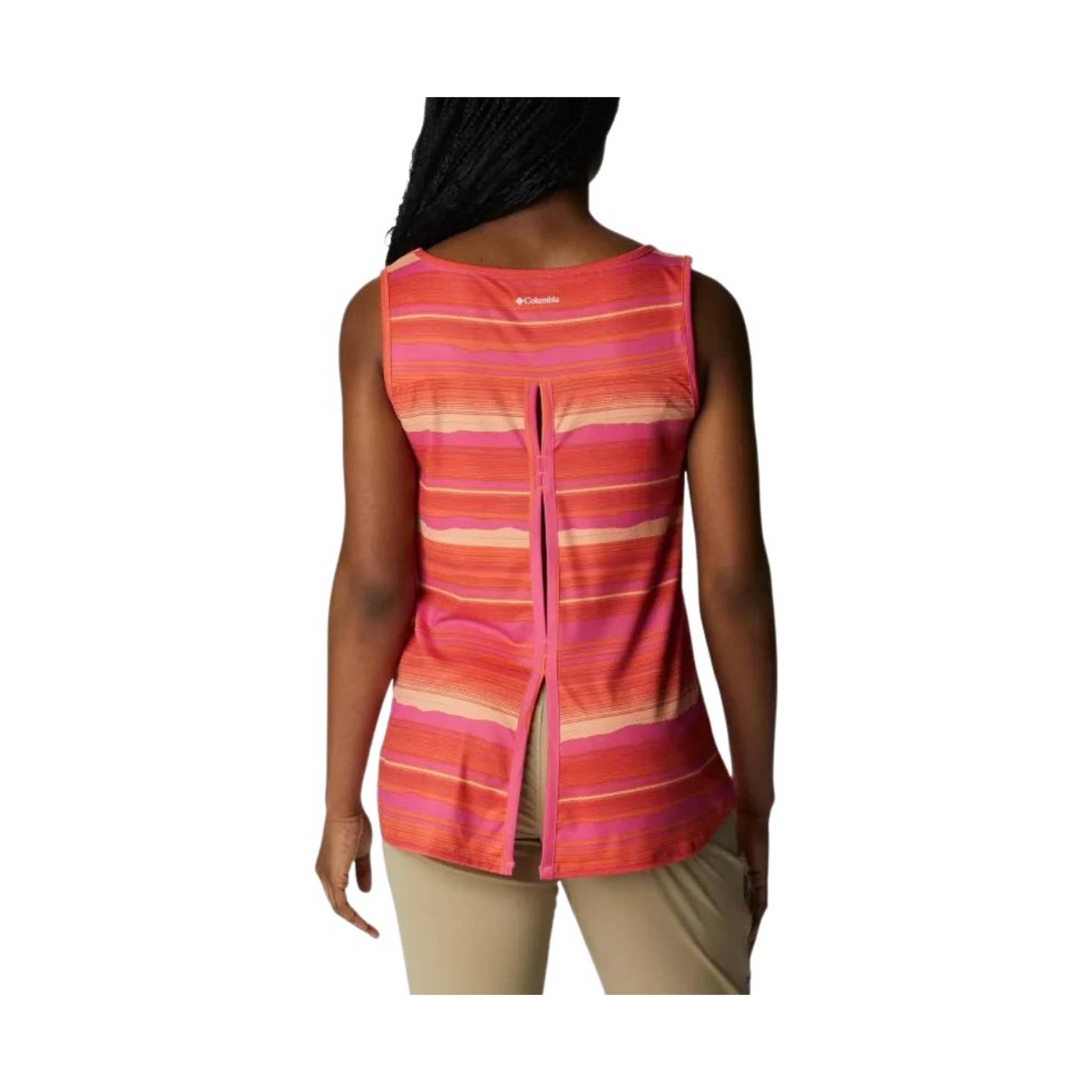Columbia Women's Chill River Tank - Sunset Orange/Horizons Stripe by Lenny's Shoe & Apparel