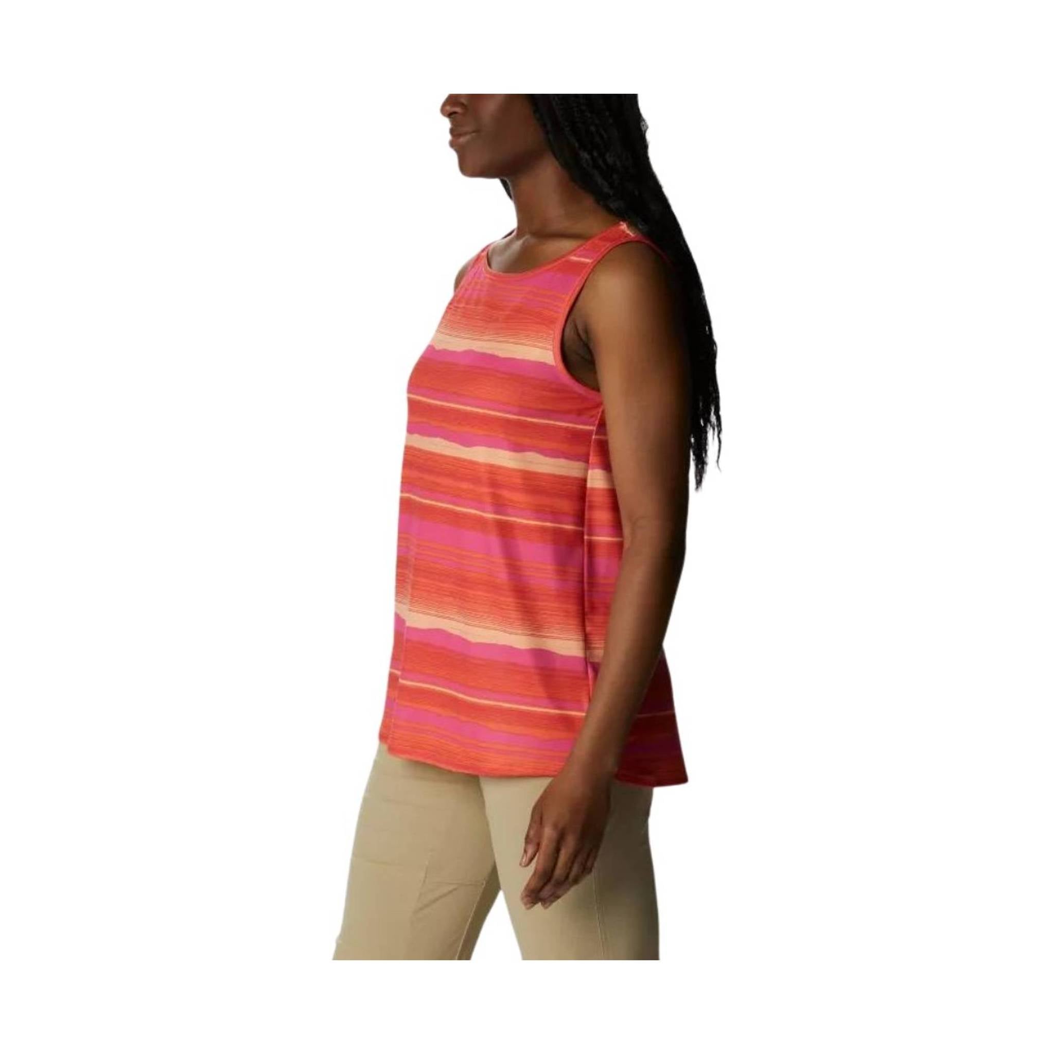 Columbia Women's Chill River Tank - Sunset Orange/Horizons Stripe by Lenny's Shoe & Apparel