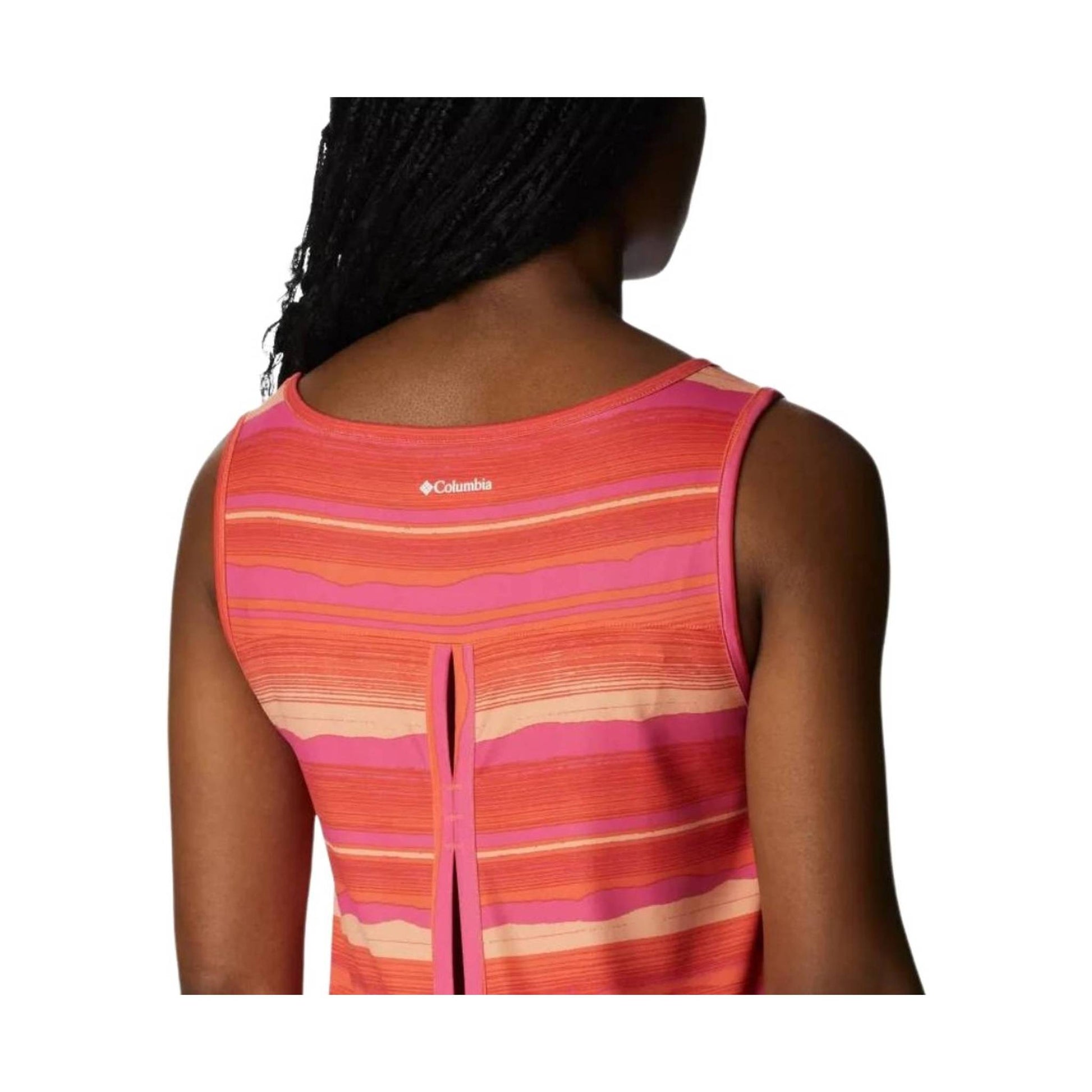Columbia Women's Chill River Tank - Sunset Orange/Horizons Stripe by Lenny's Shoe & Apparel