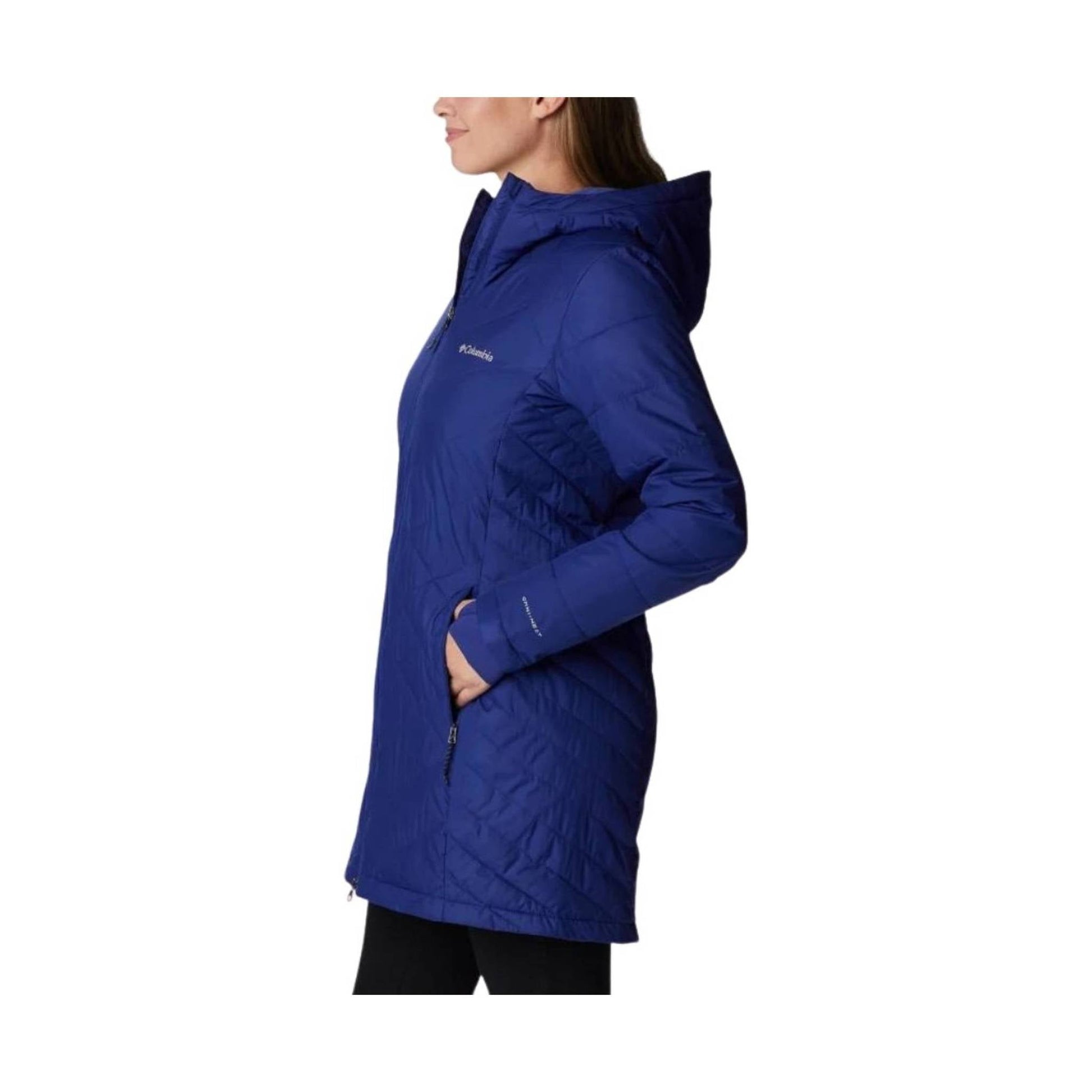 Columbia Women's Heavenly Long Hooded Jacket - Dark Sapphire by Lenny's Shoe & Apparel