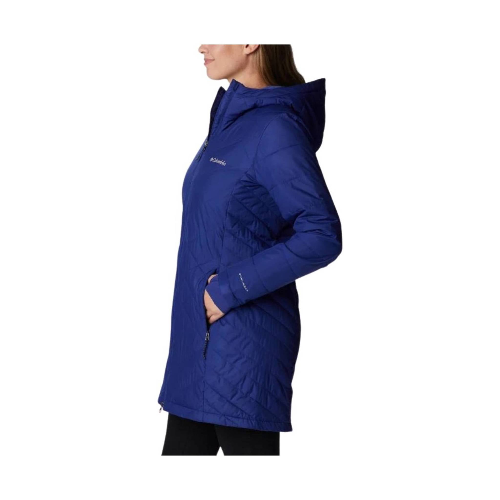 Columbia Women's Heavenly Long Hooded Jacket - Dark Sapphire by Lenny's Shoe & Apparel