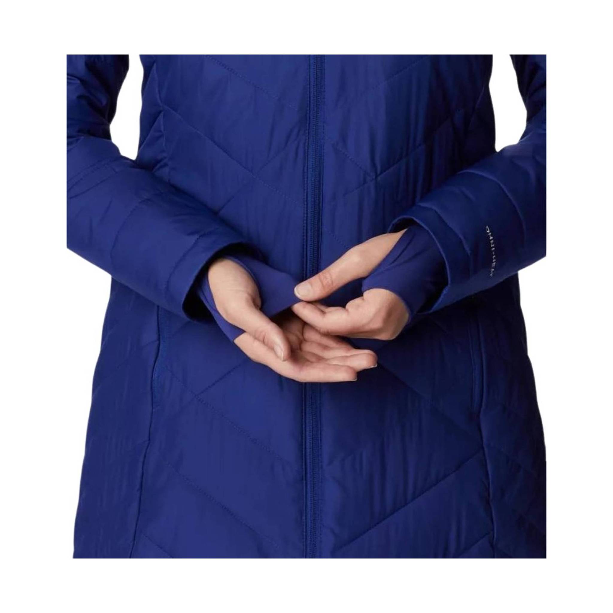 Columbia Women's Heavenly Long Hooded Jacket - Dark Sapphire by Lenny's Shoe & Apparel