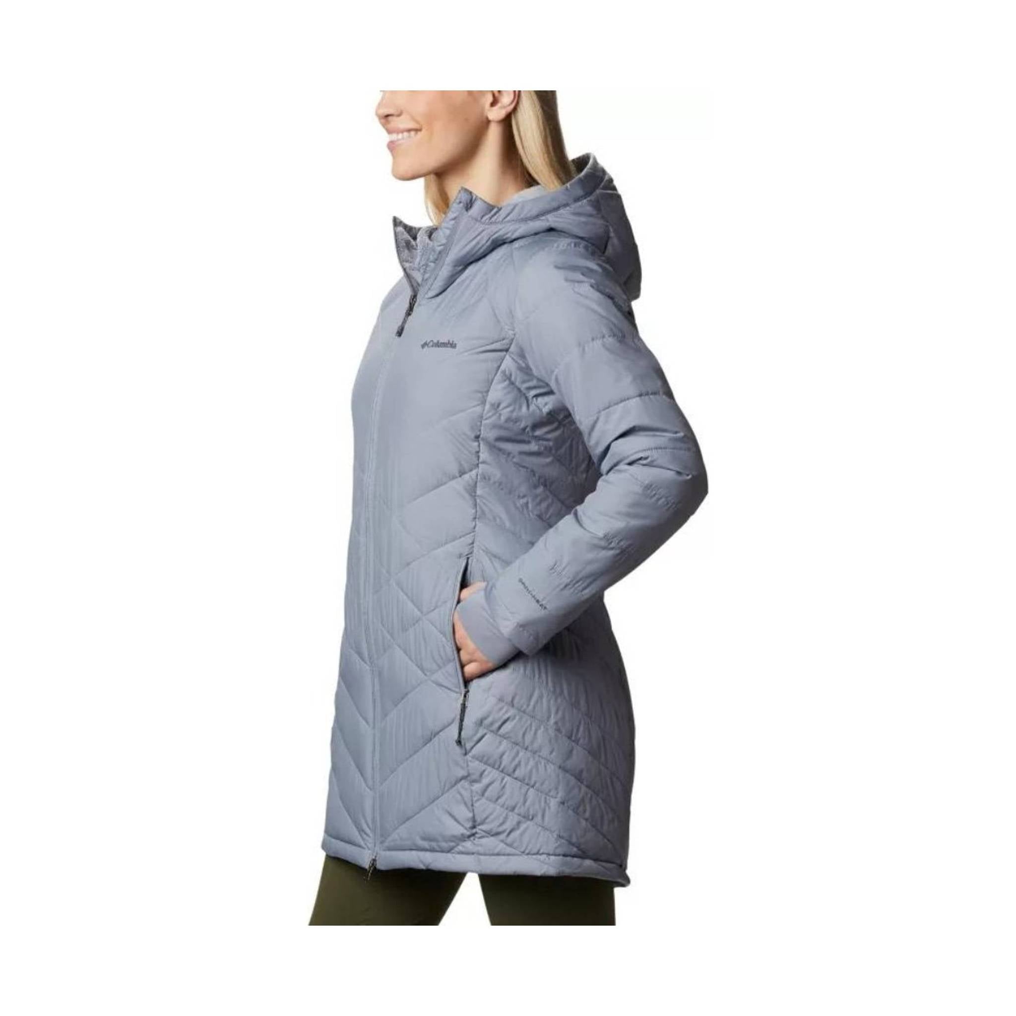 Columbia Women's Heavenly Long Hooded Jacket - Tradewinds Grey by Lenny's Shoe & Apparel