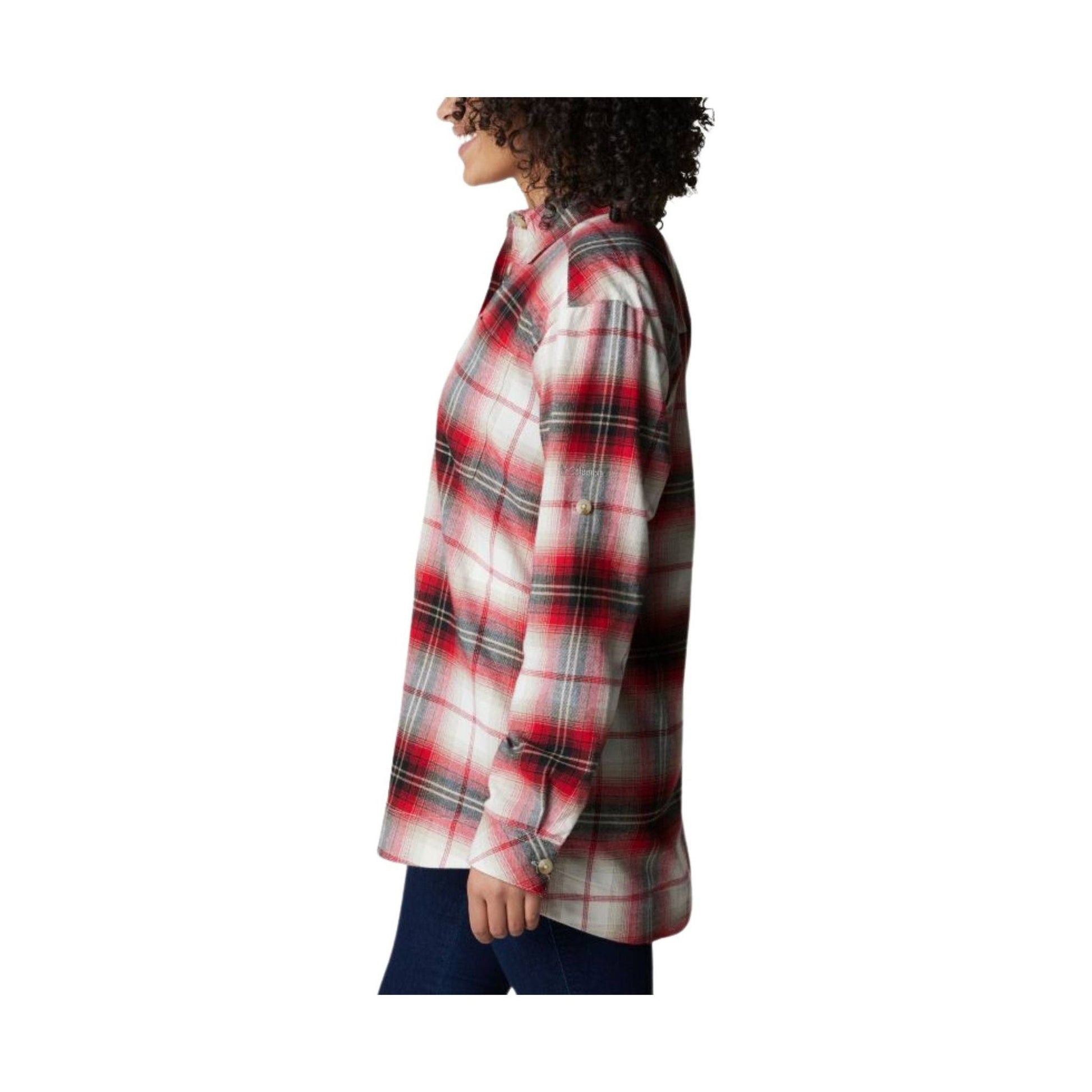 Columbia Women's Holly Hideaway Flannel Shirt - Chalk Ombre by Lenny's Shoe & Apparel
