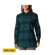 Columbia Women's Holly Hideaway Flannel Shirt - Spruce Multi by Lenny's Shoe & Apparel