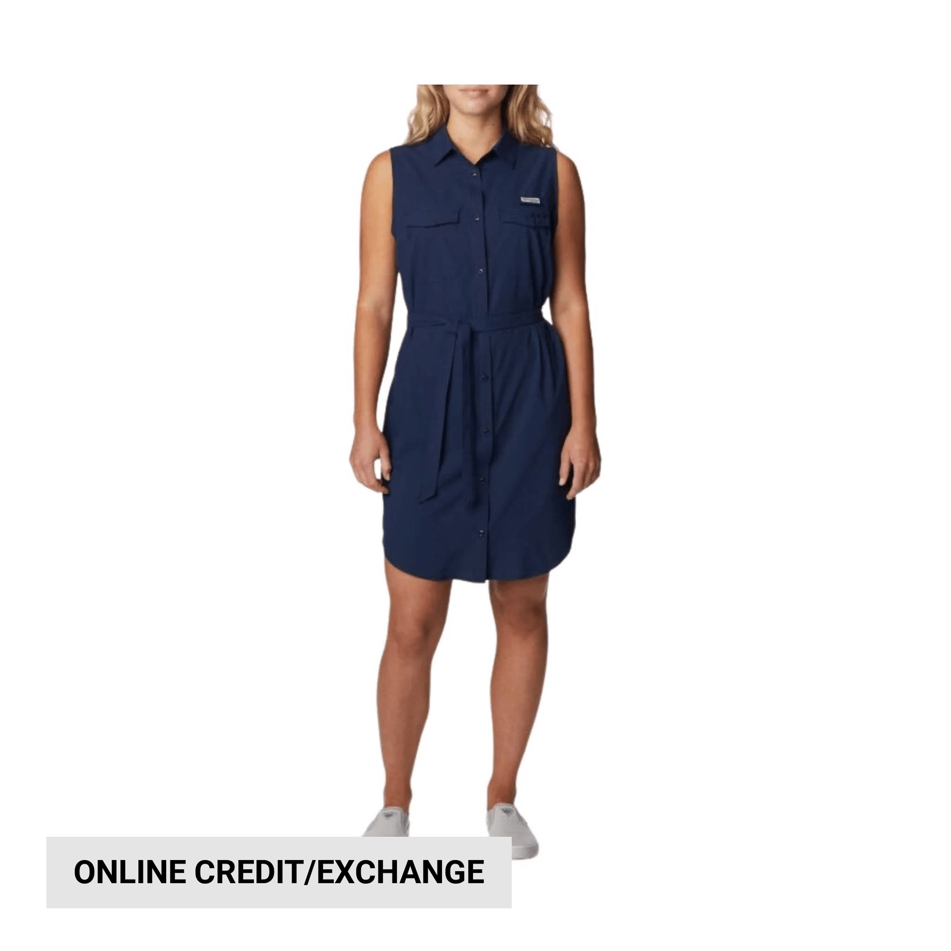 Columbia Women's PFG Sun Drifter Woven Dress II - Collegiate Navy by Lenny's Shoe & Apparel