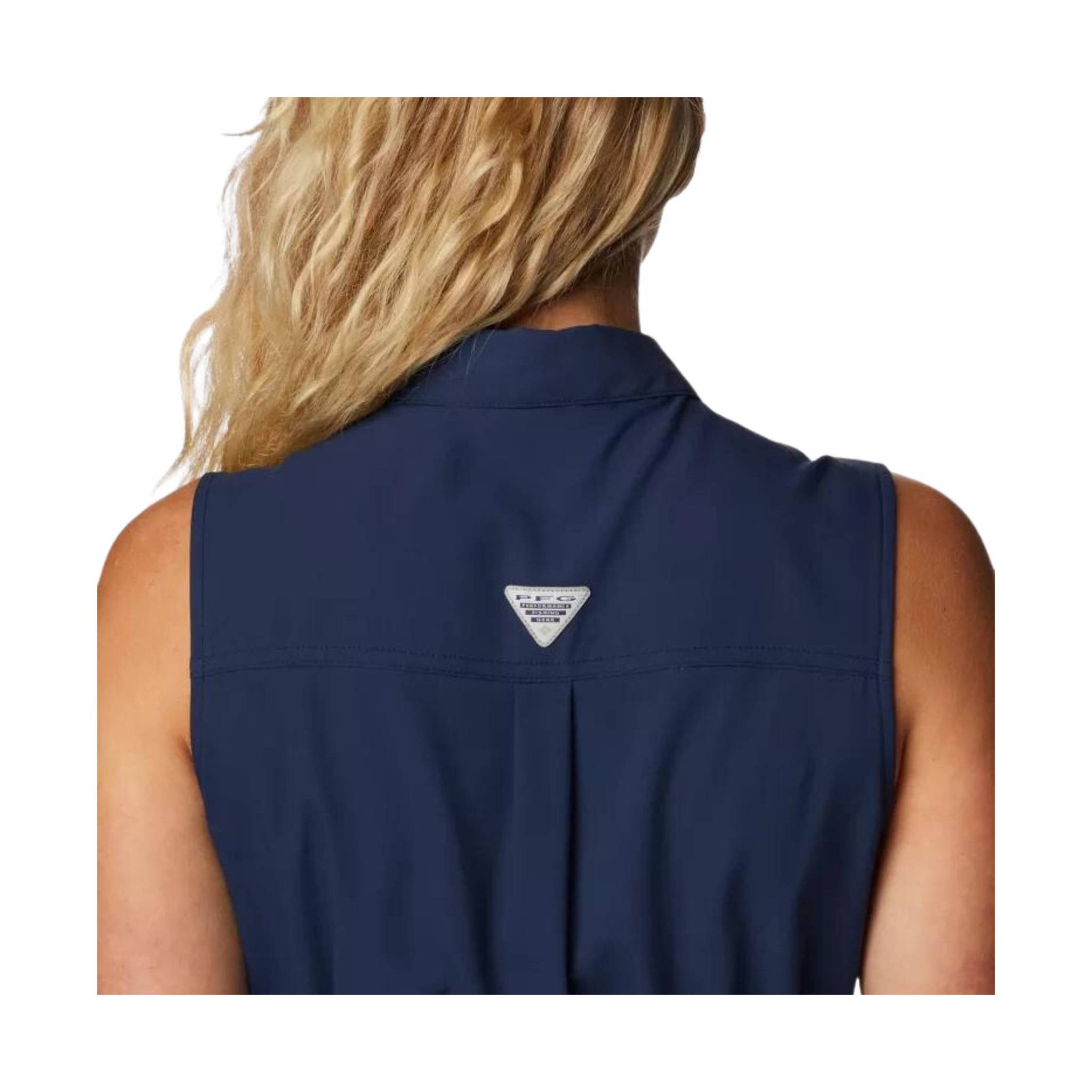 Columbia Women's PFG Sun Drifter Woven Dress II - Collegiate Navy by Lenny's Shoe & Apparel