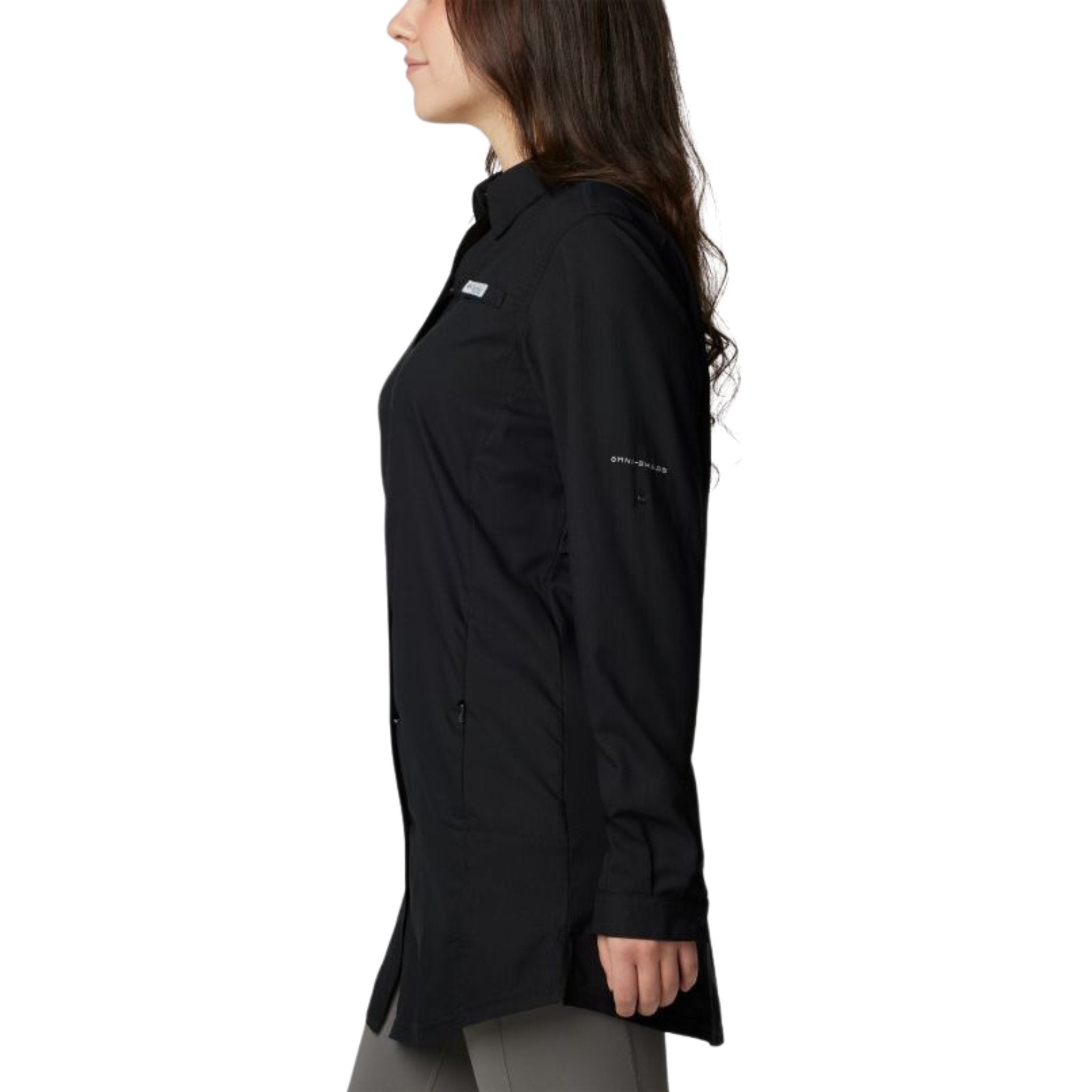 Columbia Women's PFG Tamiami Long Sleeve Tunic - Black by Lenny's Shoe & Apparel