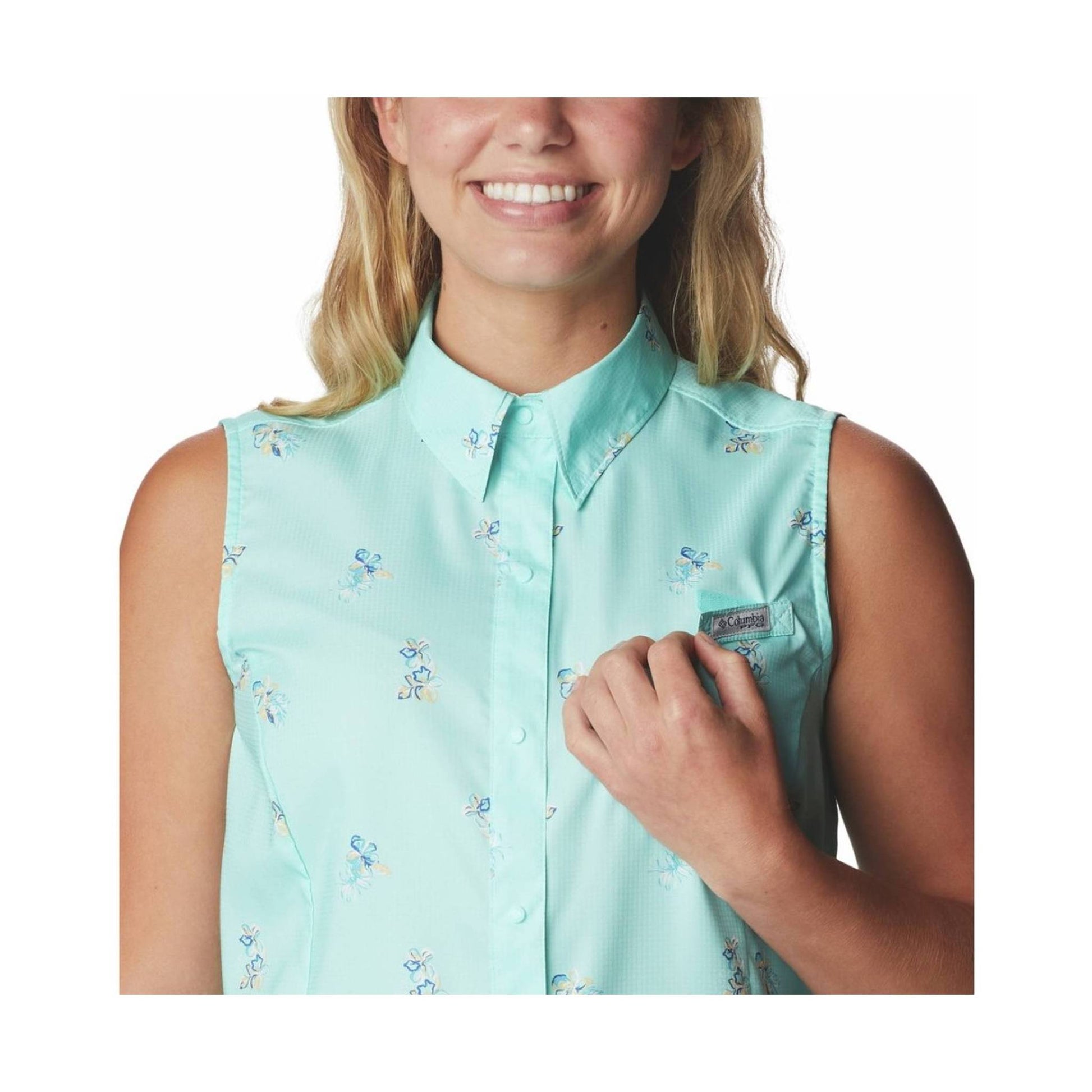 Columbia Women's Super Tamiami Sleeveless - Gulf Stream Bouquet Foray by Lenny's Shoe & Apparel