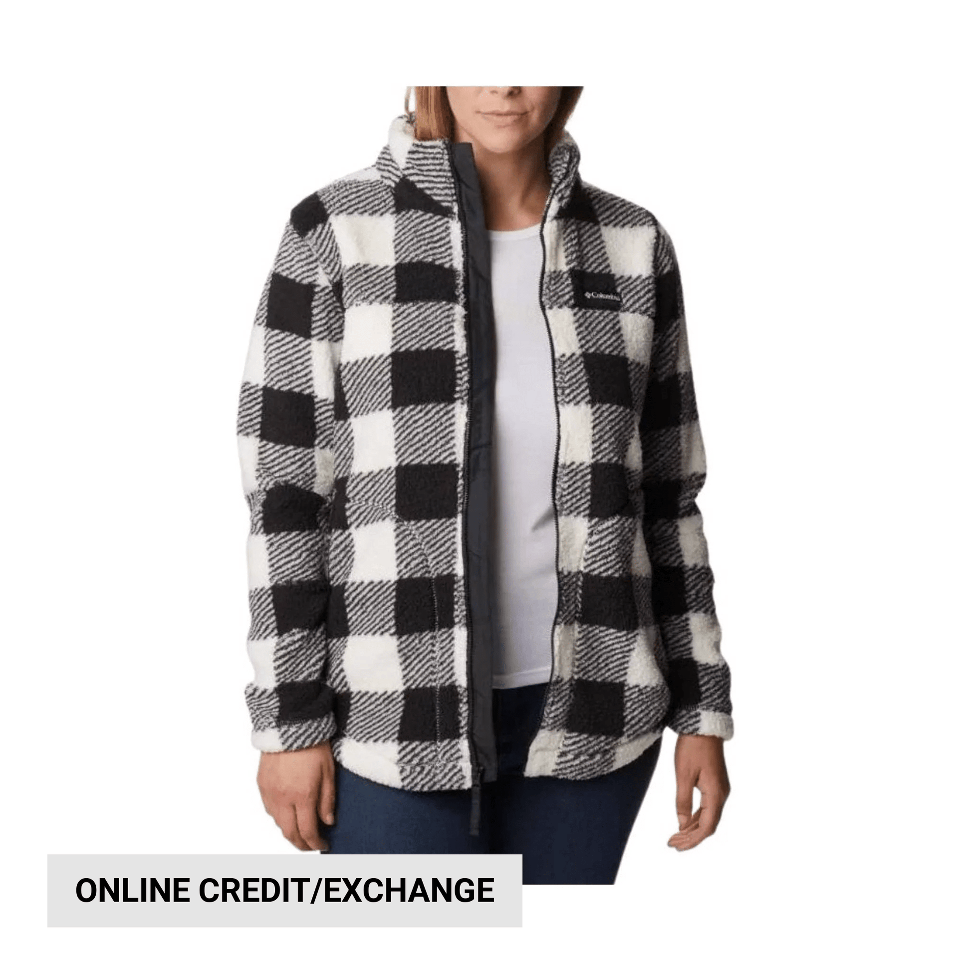 Columbia Women's West Bend Full Zip - Chalk Check Print by Lenny's Shoe & Apparel