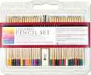 Colored Pencil Set 30-Piece, Sharpener, Eraser by Phoenix Books