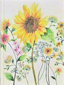 Journal Bookbound Watercolor Sunflower by Phoenix Books