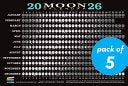 2026 Moon Calendar Card (5 pack): Lunar Phases, Ec by Phoenix Books