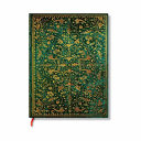 Journal Emerald Flower Grande Lined Hardcover by Phoenix Books