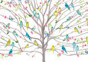 Note Cards Tree of Budgies