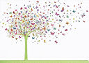 Note Cards Tree of Butterflies