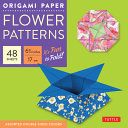 Origami Paper 6 3/4 17 cm Flower Patterns 48 Sheet