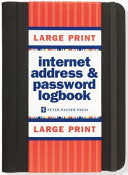 Password Logbook Large Print Black