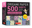 Origami Paper 500 sheets Flower Patterns 4 10 cm T