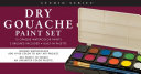 Dry Gouache Paint Set : 12 Opaque Watercolor Paint by Phoenix Books