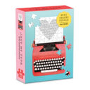 Just My Type Vintage Typewriter 100 Piece Mini Shaped Puzzle