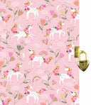 Locking Journal Unicorn Blooms