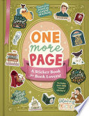 One More Page A Sticker Book for Book Lovers