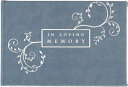 Guest Book In Loving Memory Funeral Blue by Phoenix Books
