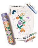 Flower Patch Paint by Numbers Kit - Easy & Fun Pai by Phoenix Books
