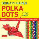 Origami Paper 96 sheets - Polka Dots 6 inch 15 cm