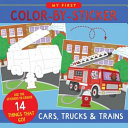 My First Color-by-sticker Book - Cars, Trucks, & T
