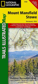 National Geographic Mount Mansfield, Stowe Map : T