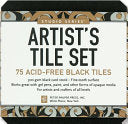 Artist's Tiles Black : 75 Acid-free Black Tiles by Phoenix Books