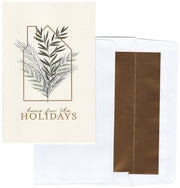 Home for the Holidays Gold Foil Embossed Card Collection