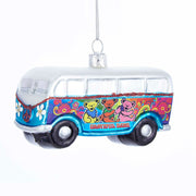 Grateful Dead Bus Glass Ornament