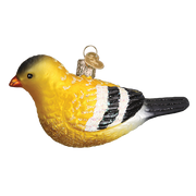 American Goldfinch Glass Ornament