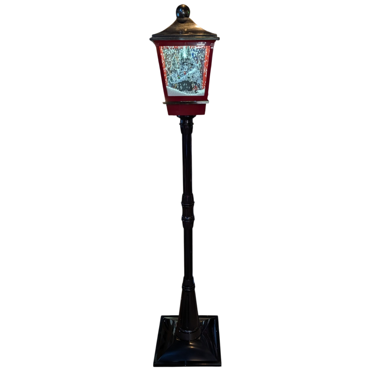 Lighted Musical Lamp Post - Mountain Village Train