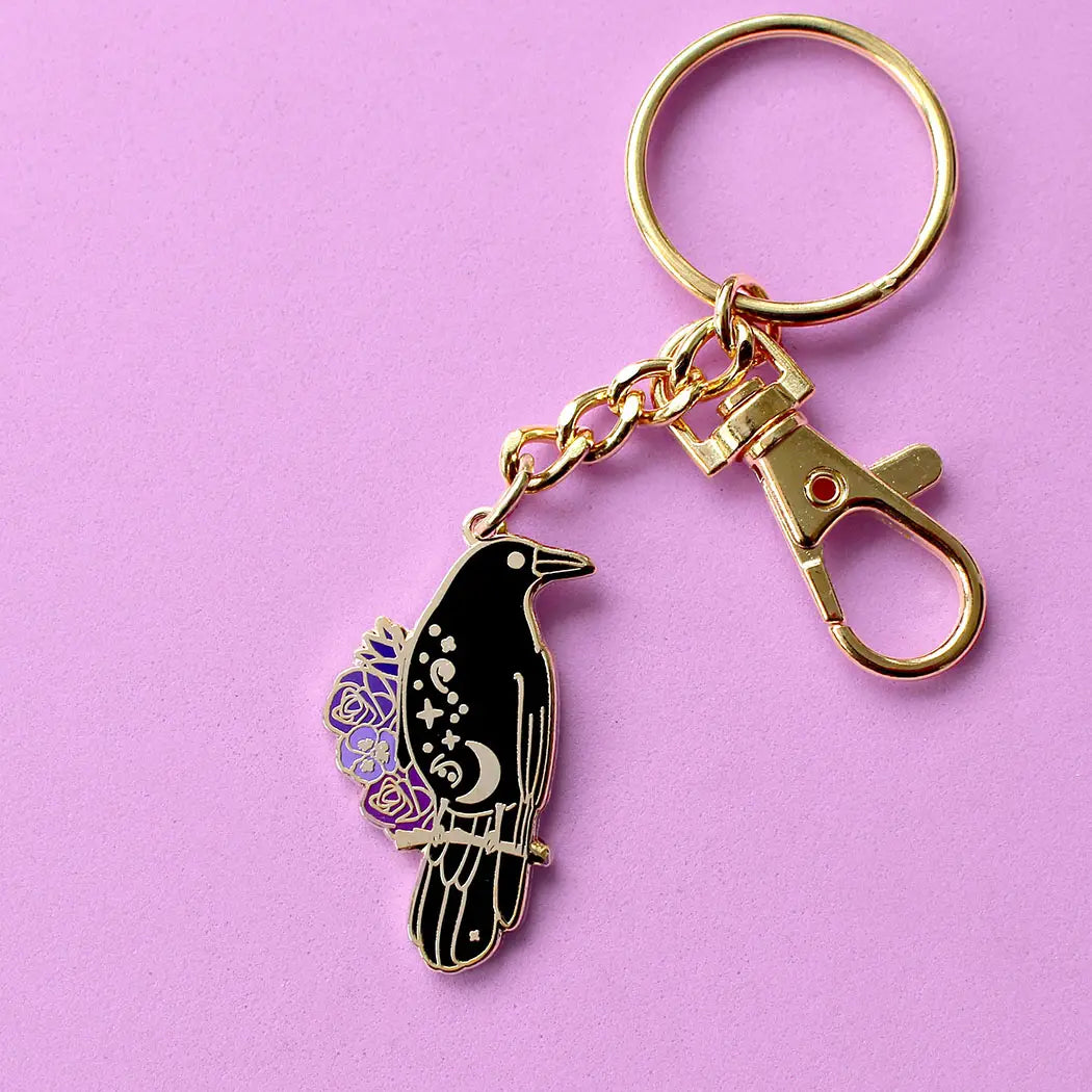 Glitter Punk Enamel Key Chains