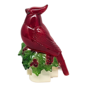 Acrylic Nightlight - Cardinal on Holly