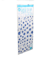 Blue Foil Stamped Tissue