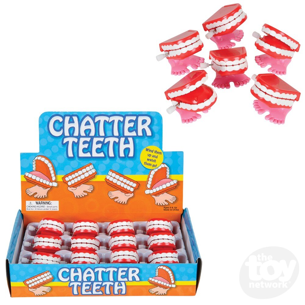 Wind Up Chatter Teeth 1.75in (Sold Individually) by Homeportonline